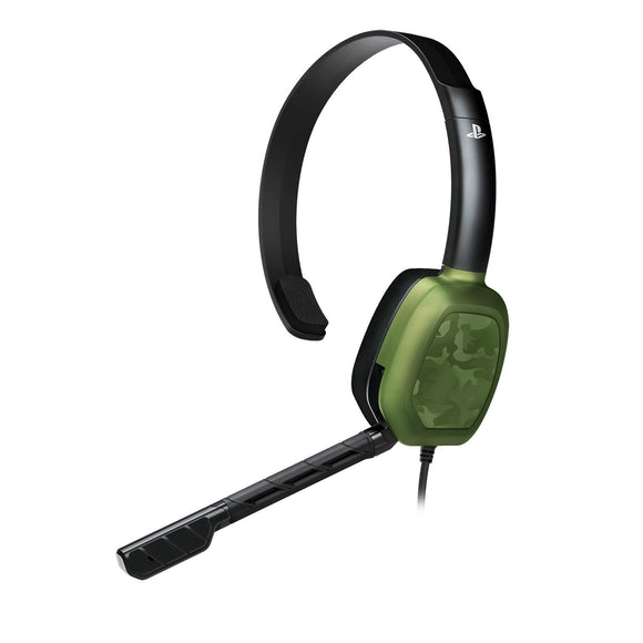 PDP LVL1 Chat Headset for PS4 Green Camo (051-031-NA-NCAM) - PlayStation 4 - Xbox One