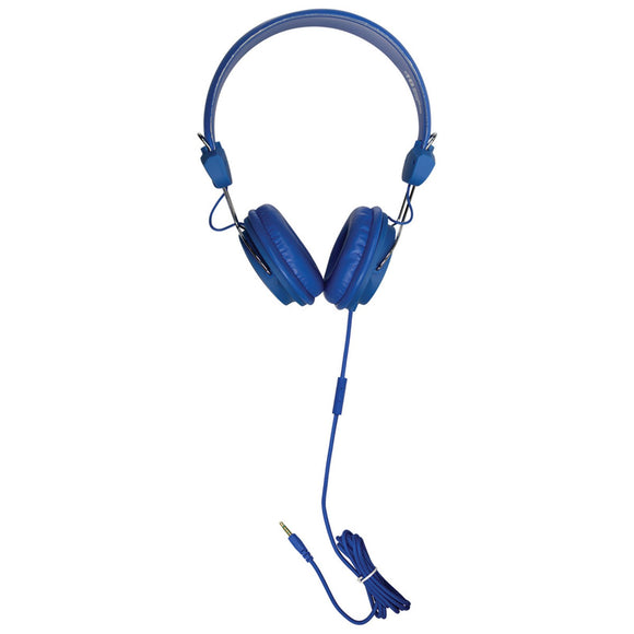TRRS Headset with in-Line Microphone Color: Blue