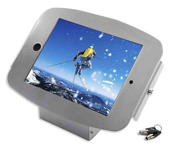 Maclocks Space Enclosure Kiosk with 45-Degree Mount for ipad-Mini, Silver (101S235SMENS)