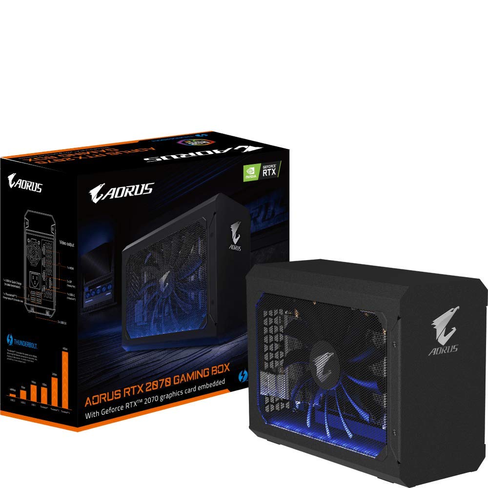 AORUS RTX 2070 Gaming Box, Embedded GeForce RTX 2070, Thunderbolt