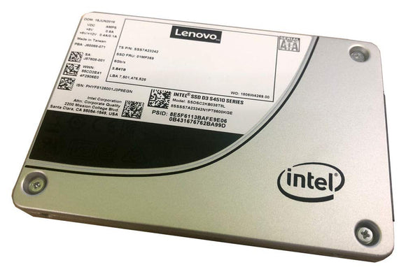 Lenovo 480GB THINKSYSTEM SSD SATA 3.5IN Intel S4510 Entry 6GB HS