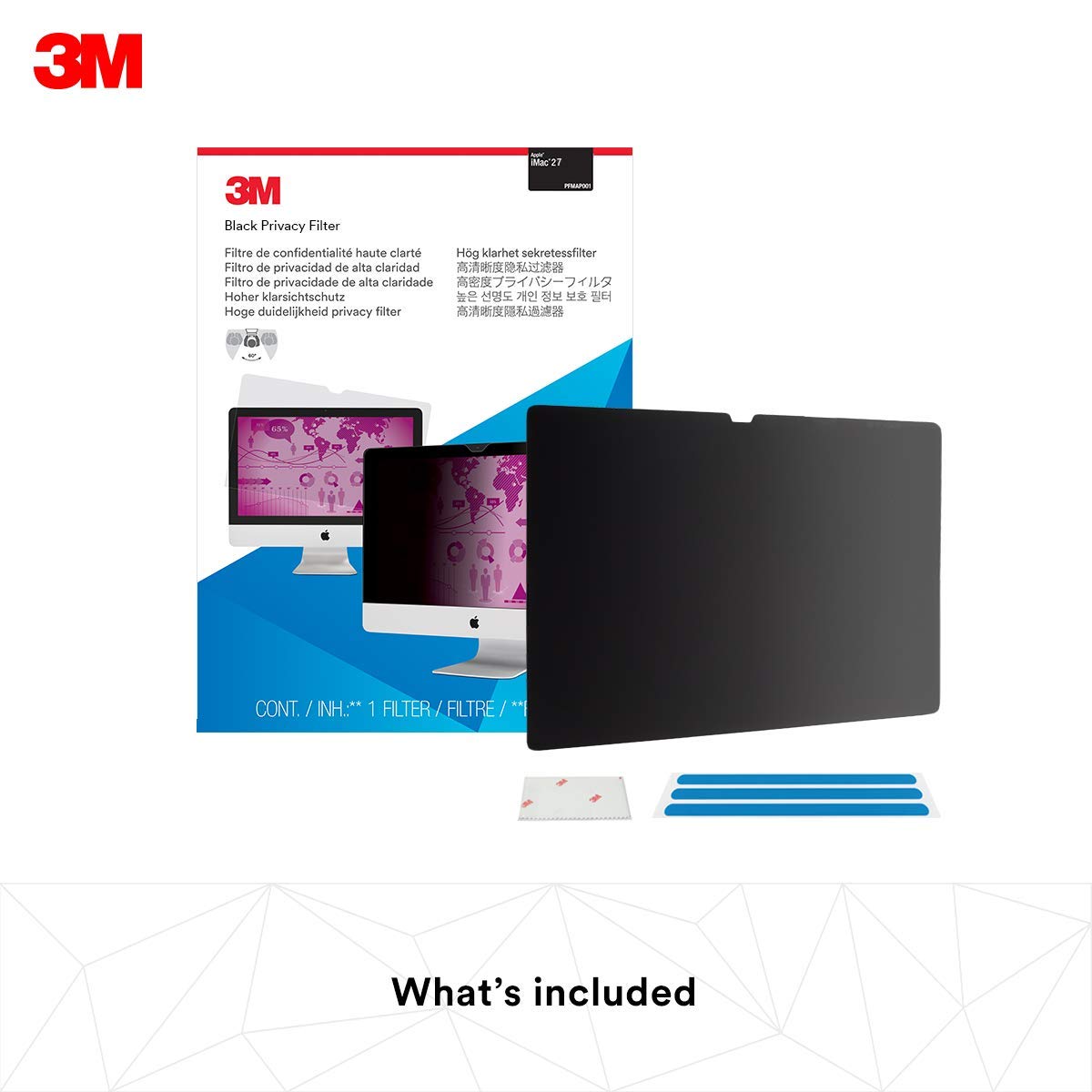 3M iMac 27 inch Privacy Screen Filter - Black - PFMAP002