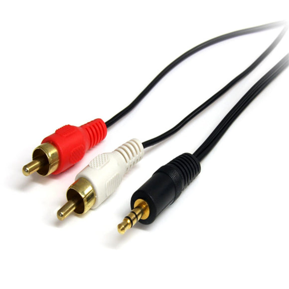 Startech.Com MU6mmRCA 6-Feet Stereo Audio Cable Male to 2X Rca Male (3.5mm)