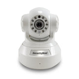 Securityman IPCAM-SD DIY Wireless/Wired IP Camera with H.264, SD Recorder, Night Vision, PTZ, 2-Way Audio - White