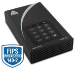 Apricorn Aegis Desktop 6 TB FIPS 140-2 Validated 256-Bit Encrypted Hard Drive (ADT-3PL256F-6000)