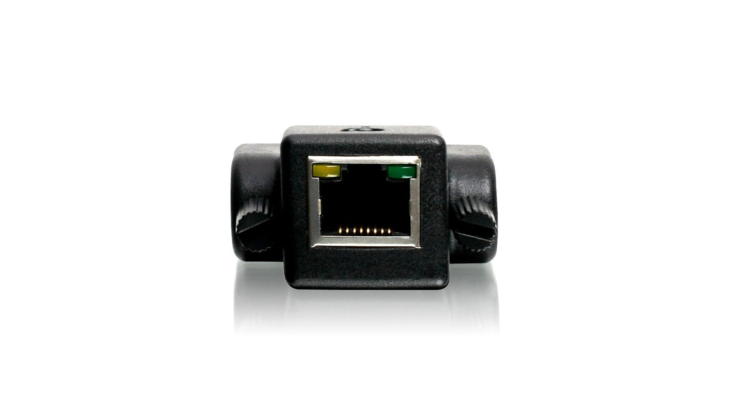 IOGEAR DVI-D CAT5e/6 Mini Extender, Black (GVE200)