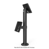 Maclocks TCDP01 Rise Vesa Mount Pole Stand with Cable Management, 7.87 Inch / 20 Centimeters Height (Black)