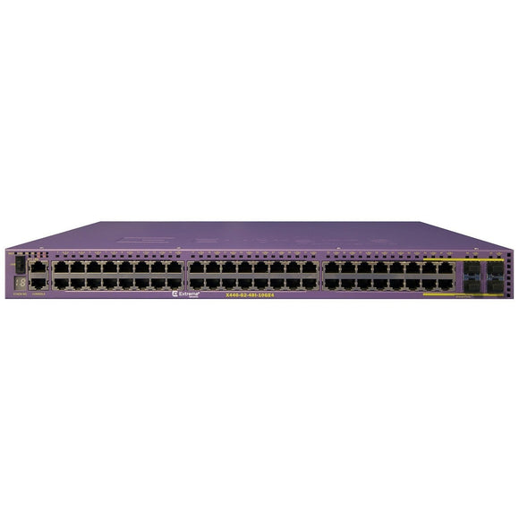 Extreme Networks ExtremeSwitching X440-G2 X440-G2-48t-10GE4 - Switch - managed - 48 x 10/100/1000 + 2 x 1 Gigabit / 10 Gigabit SFP+ + 4 x combo SFP - rack-mountable