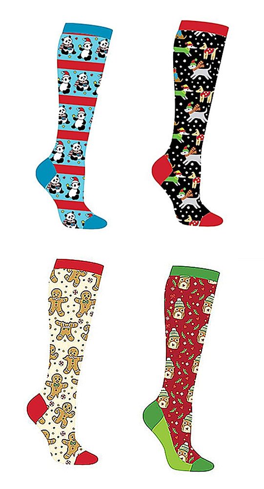 Yo Sox Women's Christmas Knee High Novelty Socks