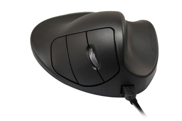 Hippus S2WB-LC Wired Light Click Handshoe Mouse (Right Hand, Small, Black)