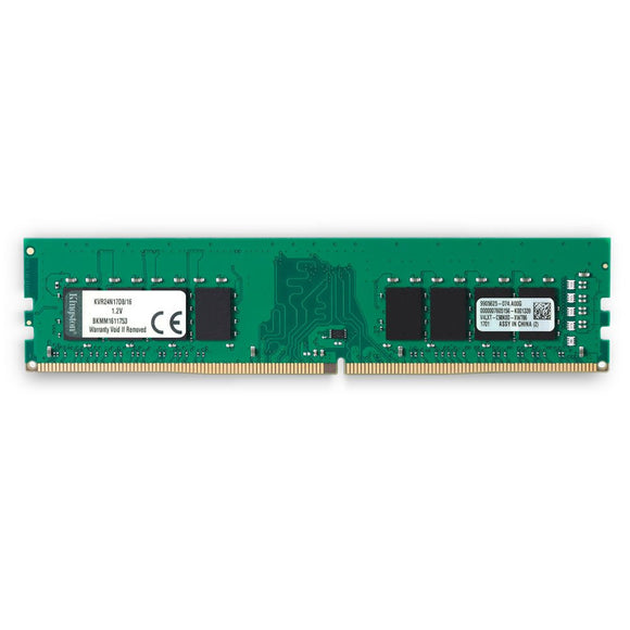 Kingston ValueRAM 16GB 2400MHz DDR4 Non-ECC CL17 DIMM 2Rx8 Desktop Memory (KVR24N17D8/16)