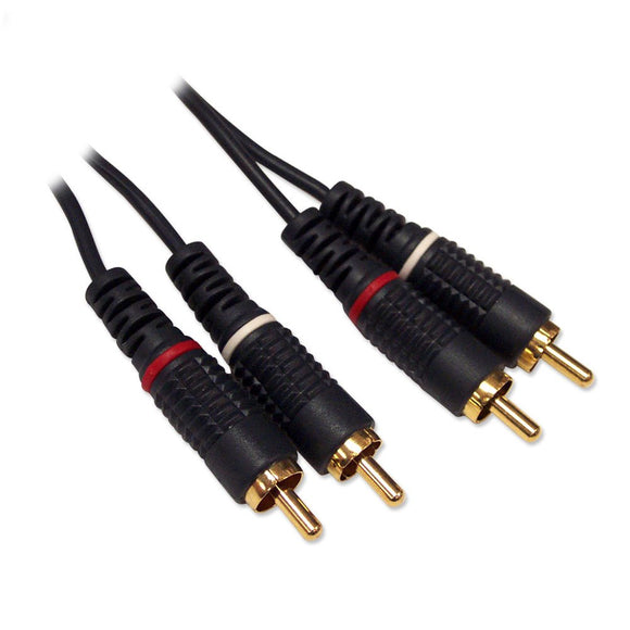 2 RCA to 2 RCA Stereo Audio M/M - 10ft