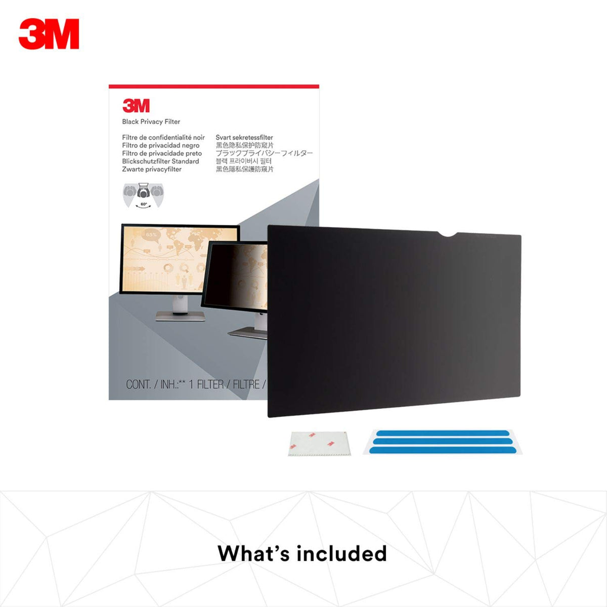 3M Privacy Filter for 31.5" Widescreen Monitor (PF315W9B)