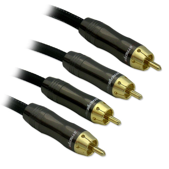 Streamwire 2RCAM-2RCAM 6FT Stereo RCA Audio Cable, 6 ft