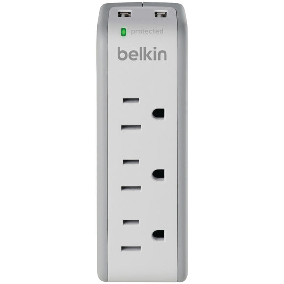 Belkin Mini Surge Protector/Dual USB Charger (As Shown)