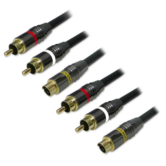 S-Video / RCA Audio Cable - 6ft