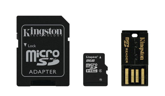 Kingston Digital Multi-Kit/Mobility Kit 8 GB Flash Memory Card Reader, MBLY4G2/8GB