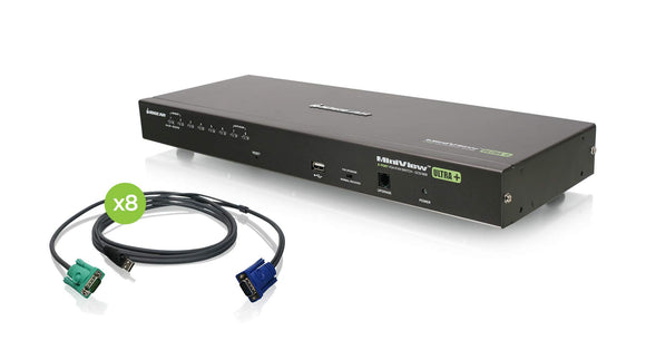 8port Vga Kvm Switch Include 8usb Cables Taa