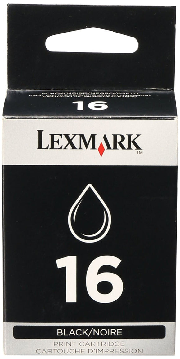 Lexmark No. 16 Black Ink Cartridge -Black -Inkjet -335 Page -1 Each -Retail