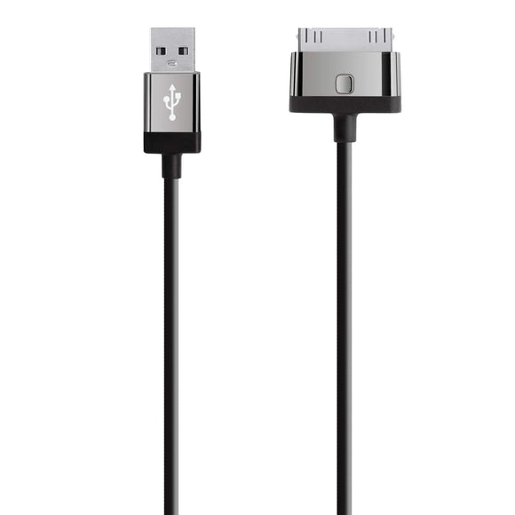 Belkin MIXIT 30-Pin ChargeSync Cable for iPhone 4/4S/3/3S, iPad 3G  and iPad 2 (Black)