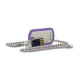 Verbatim 16GB Dog Tag USB Flash Drive, Violet 98672