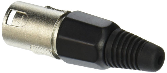 Xlr Plug - 3 Pin Xlr - Male - Black and Silver