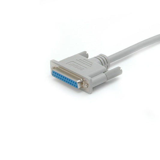StarTech.com SC10MF Straight Through Serial Parallel Cable, 10-Feet, DB25 M/F (Gray)