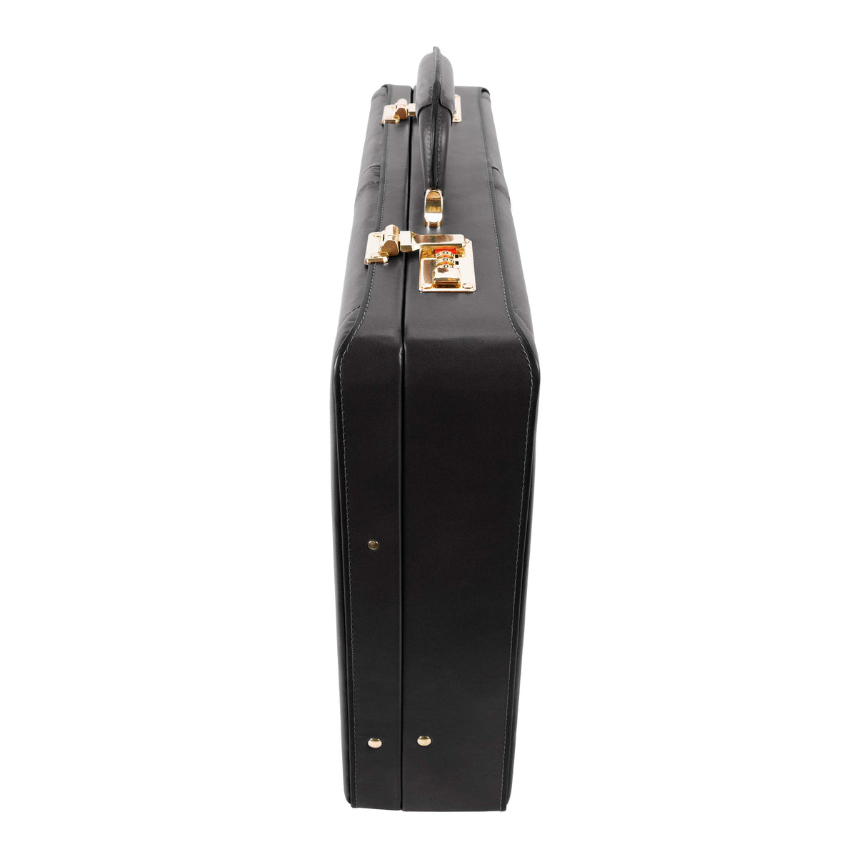 McKlein 80445 USA Reagan Leather 3.5" Attaché Briefcase Black