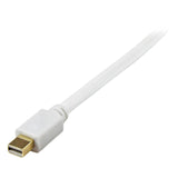 StarTech.com 6 foot Mini DisplayPort to DVI Active Adapter Converter Cable - 6 ft (1.8m) Active mDP to DVI M/M Cable - 1920x1200 - White (MDP2DVIMM6WS)