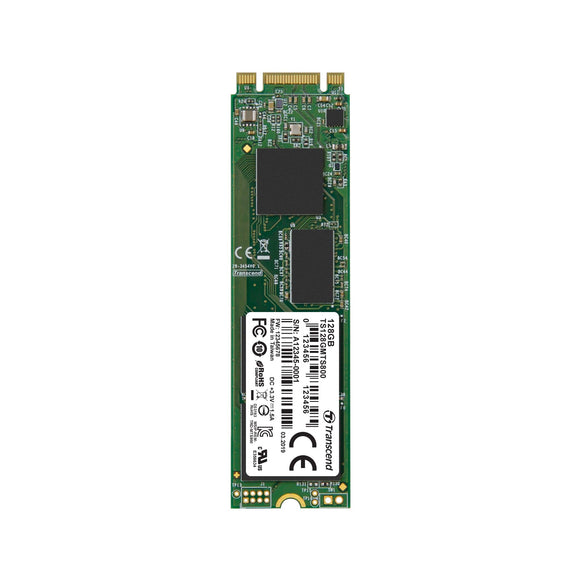 Transcend 128 GB SATA III 6GB/S MTS800 80mm M.2 SSD Solid State Drive, TS128GMTS800