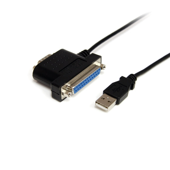 StarTech.com ICUSB2321284 1s1p USB to Serial Parallel-Port Adapter Cable, 3-Feet