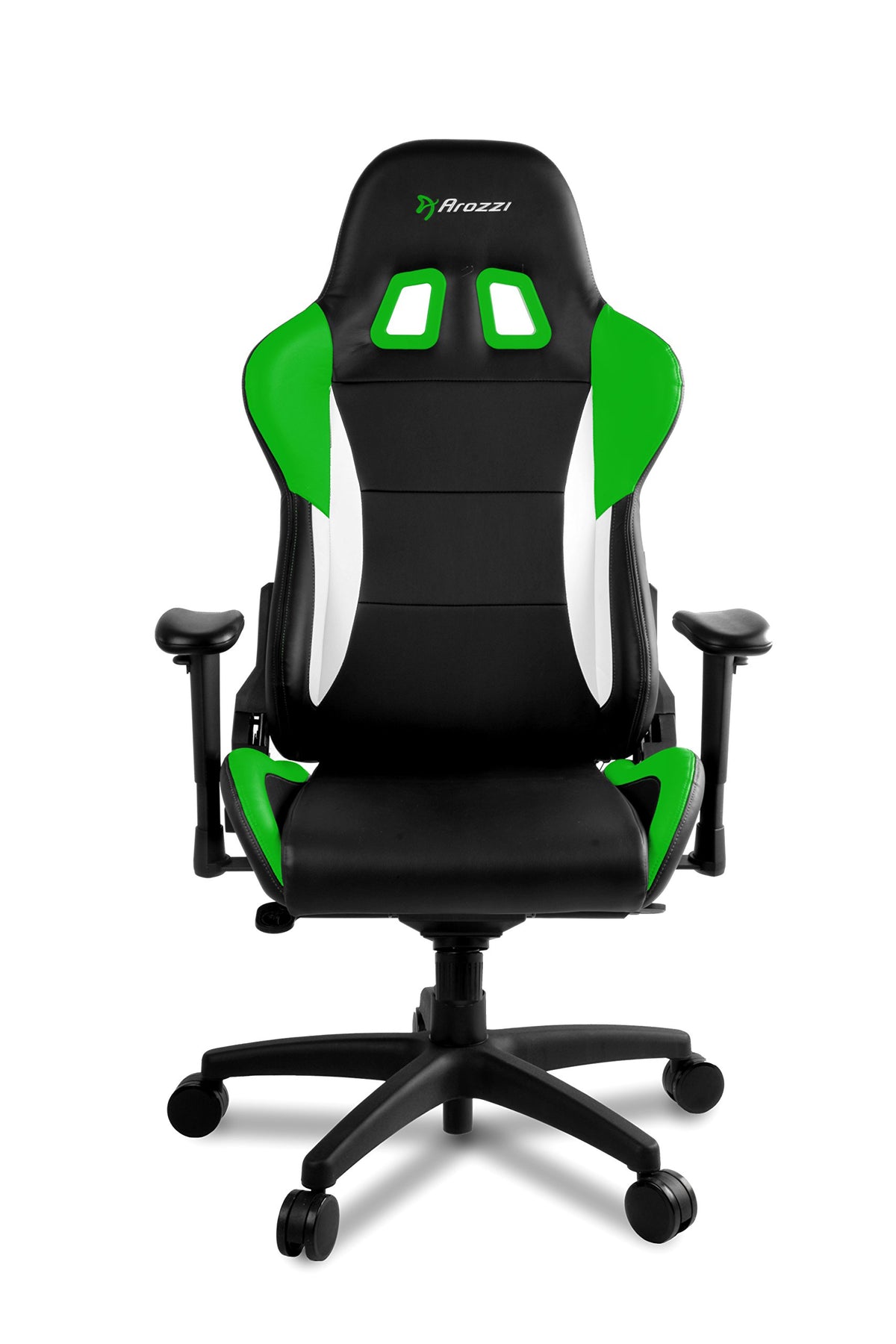 AROZZI Verona Pro V2 Premium Racing Style Gaming Chair with High Backrest, Recliner, Swivel, Tilt, Rocker and Seat Height Adjustment, Lumbar and Headrest Pillows Included, Green