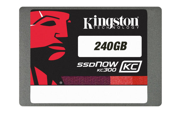 Kingston Digital 240 GB SSDNow KC300 SATA 3 2.5-Inch Solid State Drive with Adapter (SKC300S37A/240G)