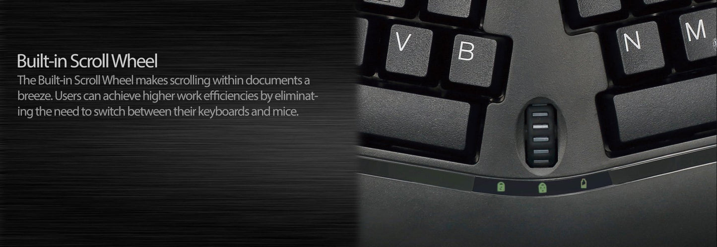 Adesso WKB-1150CB Easytouch Desktop Multimedia Keyboard and Mouse Combo-Wireless Wave Combo -Curved Comfort, Black