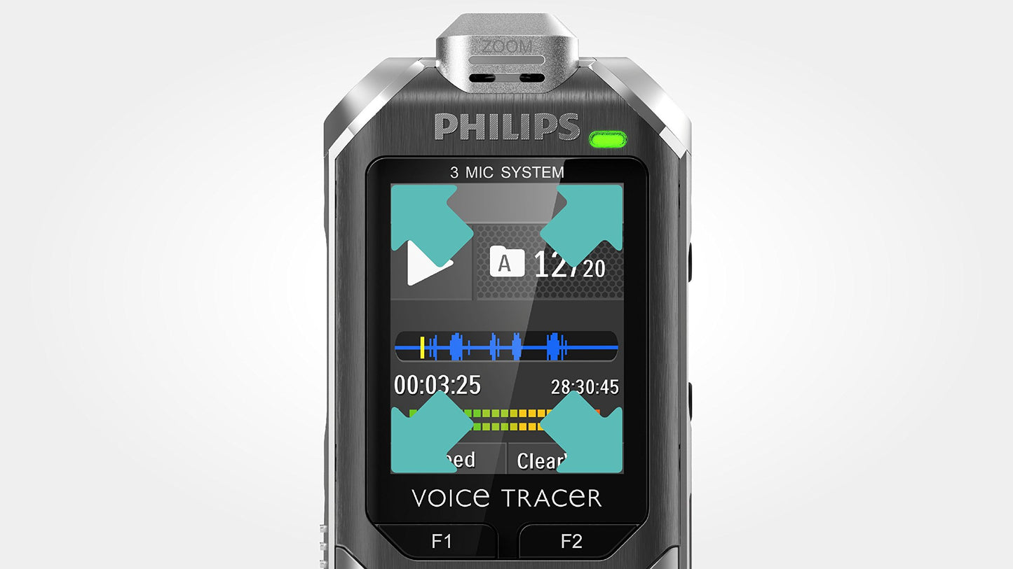 PHILIPS DVT6000 RECORDER 3MIC AUTOZM 4GB