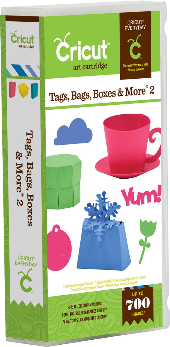 Cricut 2001228 Tags Bags Boxes and More, 2 Cartridges