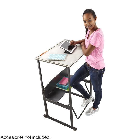Safco Products 1201BE Alphabetter Stand-Up Desk with Swinging Footrest Bar