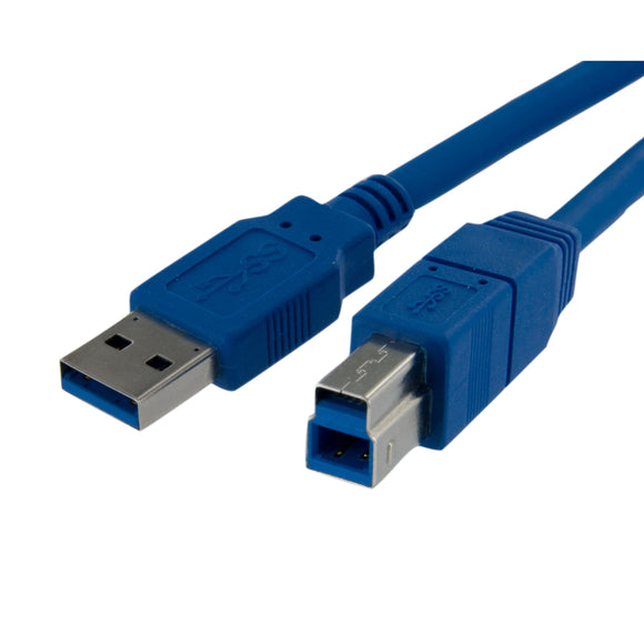 StarTech.com USB3SAB1 SuperSpeed USB 3.0 Cable A to B, M/M, 1-Feet