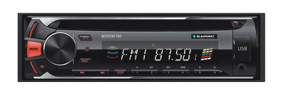 Blaupunkt Boston 100 CD, MP3 and FM Car Stereo Receiver with USB, SD and AUX Port and Remote Control