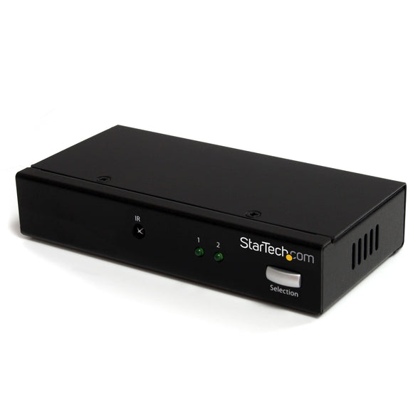 StarTech.com 2 Port DisplayPort Video Switch with Audio & IR Remote Control (VS221DP)