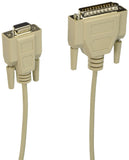 C2G 02519 DB9 Female to DB25 Male Serial RS232 Modem Cable, Beige (10 Feet, 3.04 Meters)