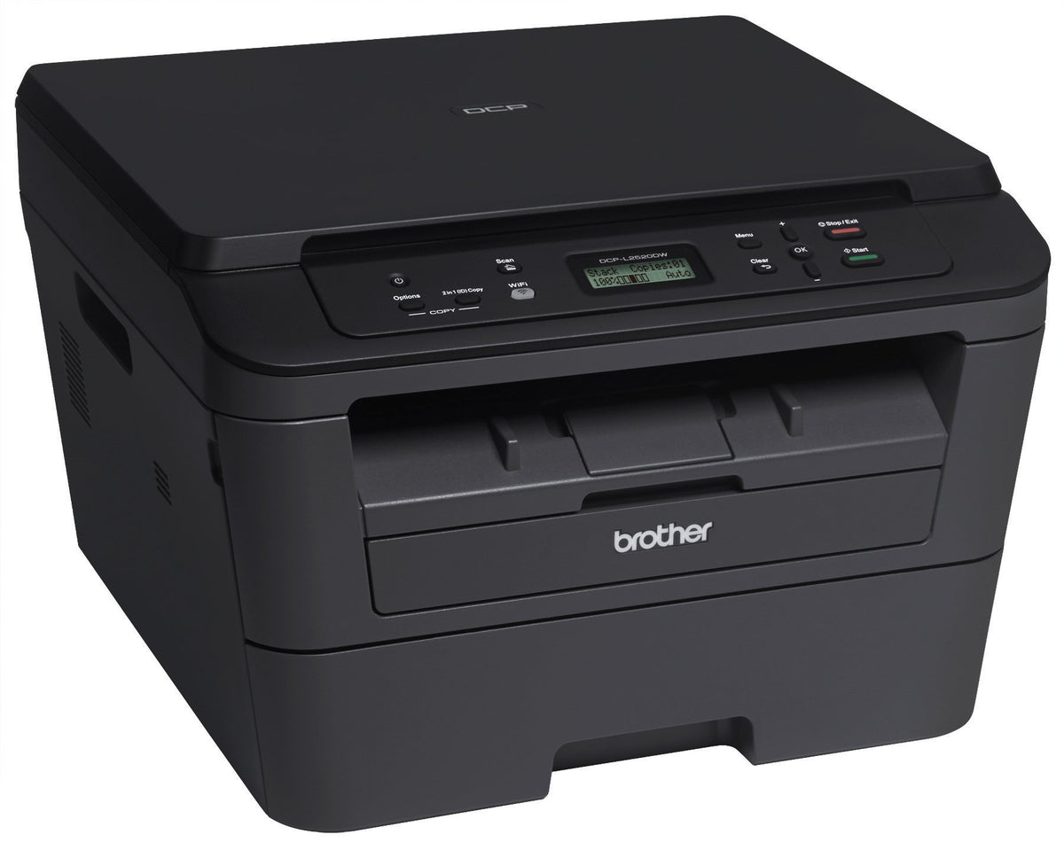 Brother DCP-L2520DW Wireless Monochrome Compact Laser 3-in-1 Printer with Wireless Networking and Duplex Printing