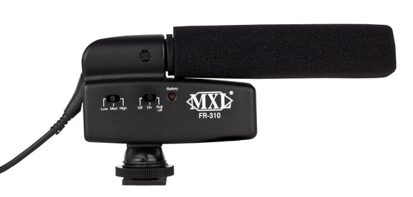 MXL FR-310 Hot Shoe Shotgun Microphone (Black)