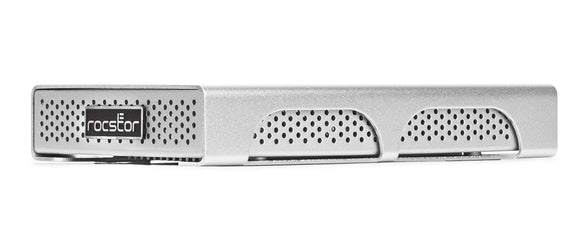 Rocstor Rocpro P31 1 TB Portable Professional external Hard Drive - GP31C5-01 - USB-C (USB 3.1 Gen 2) 10Gbps, USB 3.0 - 5400 RPM HDD -Aluminum Enclosure - Bus-Powered - 128 MB Buffer - silver 5400 RPM - Includes USB-C to USB-C and USB-C to USB Type-A Cabl