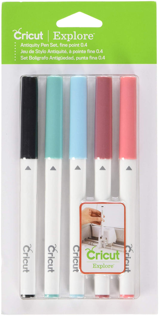 Cricut 2003450 Color Antiquity Fine Point Pen Set Assorted, Multi
