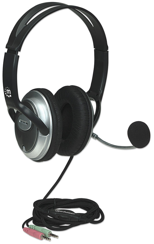 MANHATTAN Classic Leather Earpad Headset (175555)
