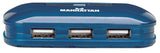 Manhattan 7-Port USB 2.0 Ultra Hub, Plug and Play C Windows and Mac Compatible