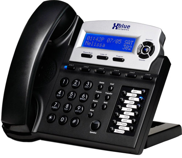 Xblue X16 Small Office Phone System 6 Line Digital Speakerphone (XB1670-00, Charcoal)