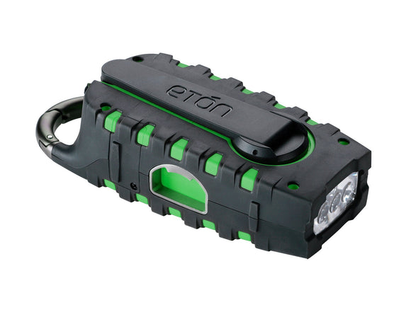 Etón SCORPION Rugged, Portable Multi-Purpose Digital Radio with Crank Power Back-up and Weather Alerts - Green (NSP100GR)