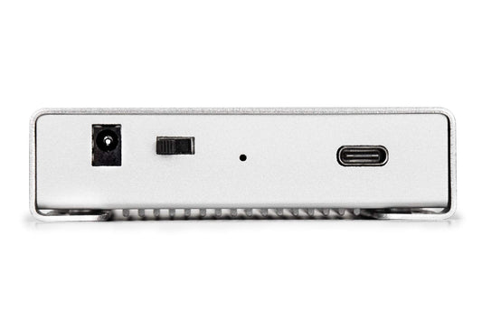 Rocstor Rocpro P31 GP31MM-01 2TB Solid State SSD Portable Professional External Hard Drive USB-C (USB 3.1 Gen 2) 10Gbps - Includes USB-C to USB-C and USB-C to USB Type-A Cables, Silver